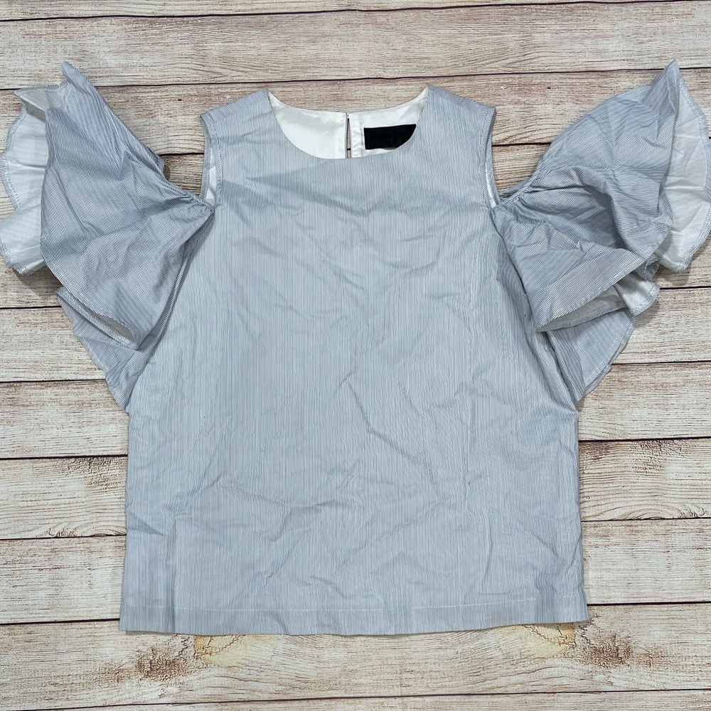Cold-shoulder Boxy Blouse